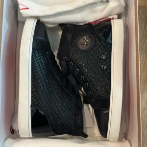 Christian Louboutin Black High-Top Sneakers