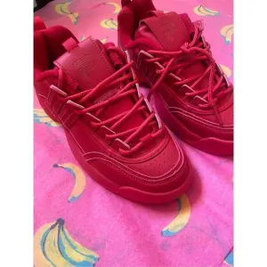 Chunky Red Fila Sneakers