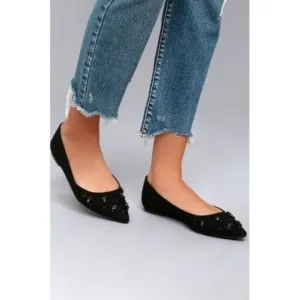 Circus by Sam Edelman Black Velvet Flats