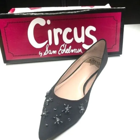 Circus by Sam Edelman Black Velvet Flats