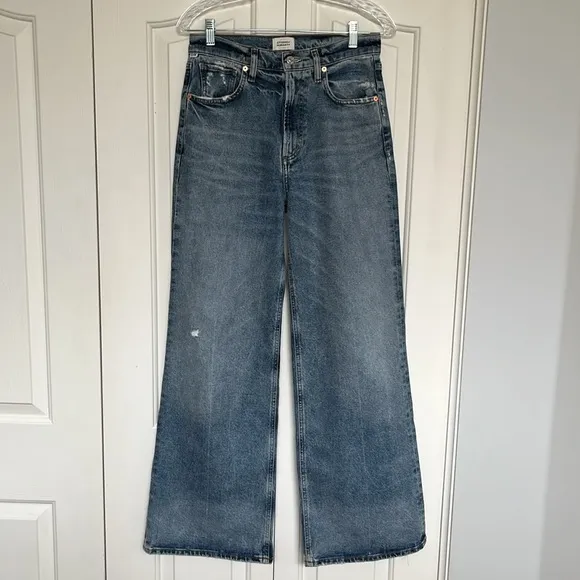 Citizens of Humanity Paloma Baggy high-rise wide-leg jeans in Ascent size 27