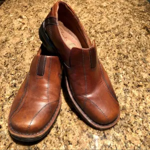 CLARKS Comfort Leather Men’s Dress Loafers SZ-8W