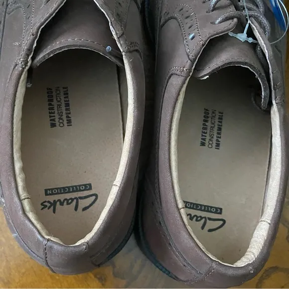 Clarks Loafers Kovit Walk Brown Nutbuck Dress Shoes