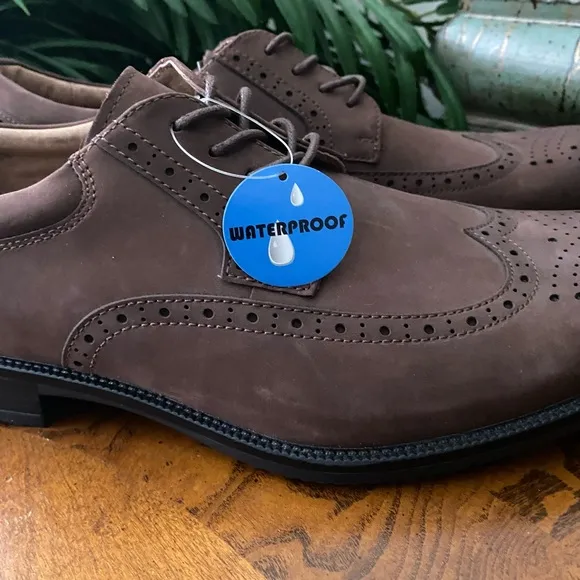 Clarks Loafers Kovit Walk Brown Nutbuck Dress Shoes
