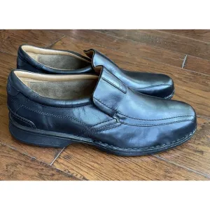 Clarks Mens‎ Escalade Step Slip-On Comfort Loafer Black Leather Size 15 M NEW