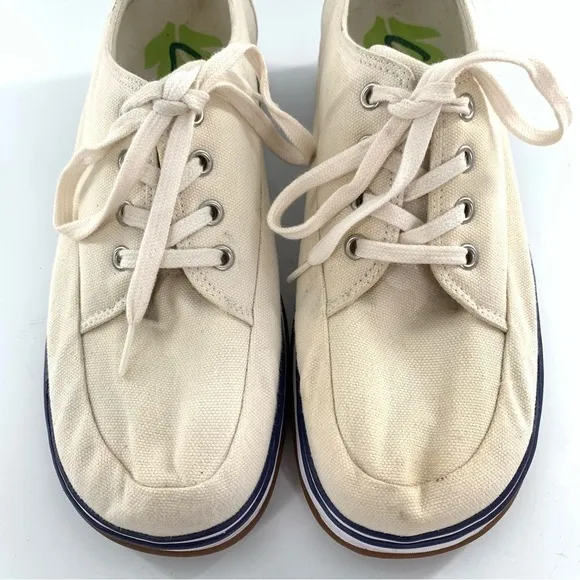 Clarks womens chunky sneakers size 7.5 canvas platforms Lace up retro