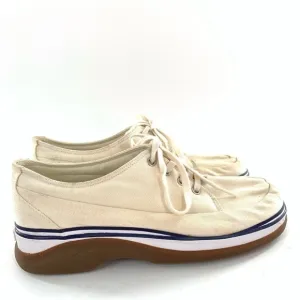 Clarks womens chunky sneakers size 7.5 canvas platforms Lace up retro
