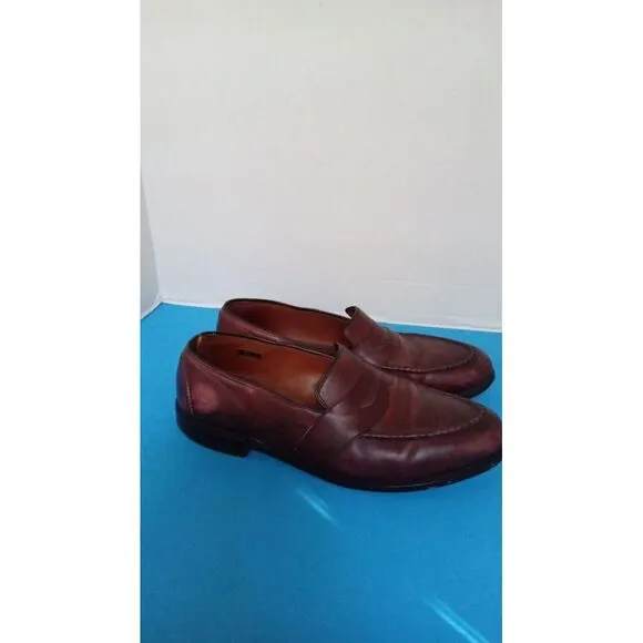 Classic Brown Leather Penny Loafers Dress Shoes Slip-On Business Casual‎