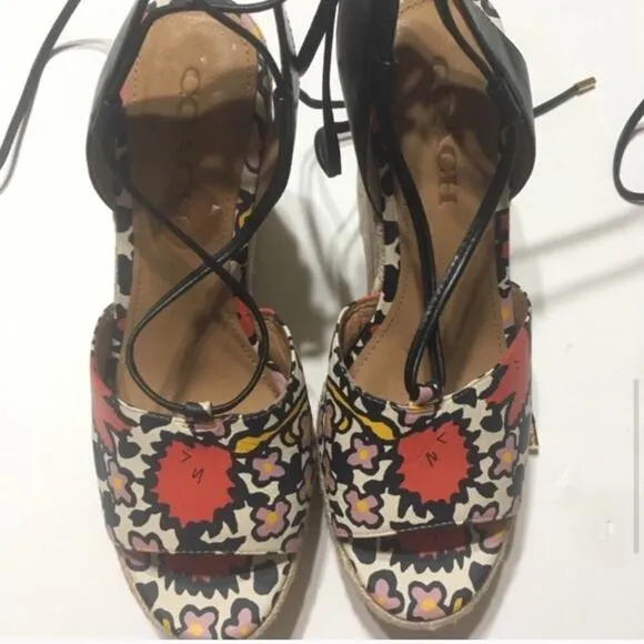 Coach Dana Espadrille Wedge Sandals