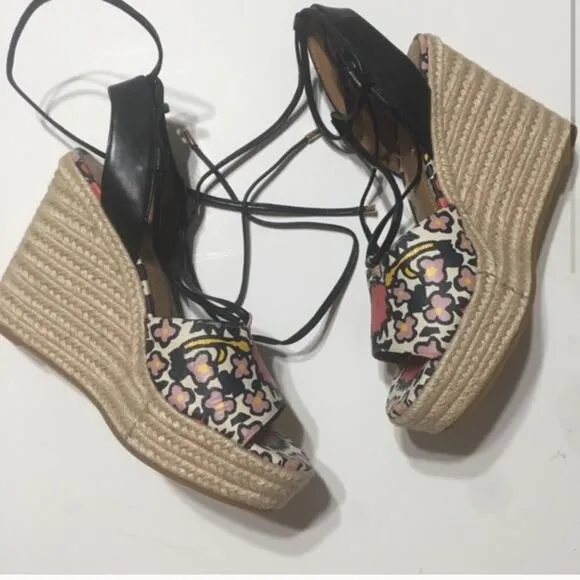 Coach Dana Espadrille Wedge Sandals