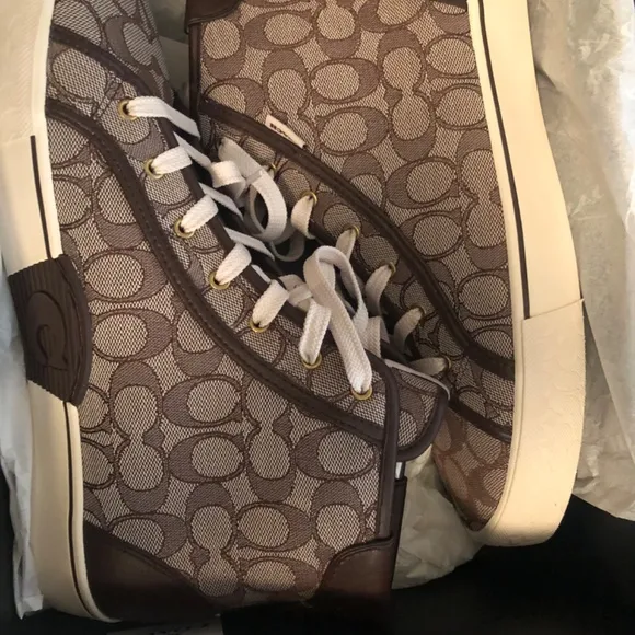 Coach High Top Sneakers new never worn!