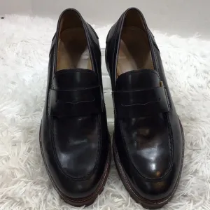Coach men’s black leather coin loafers 10W