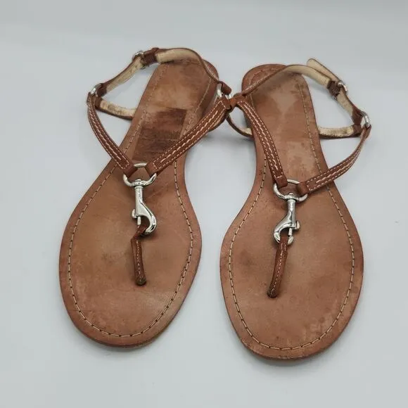 COACH Rue Dog Leash Flat Sandals