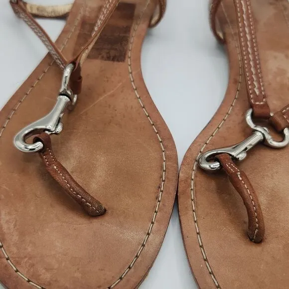 COACH Rue Dog Leash Flat Sandals
