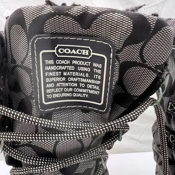 COACH Signature Shaine Snow Boots Size 6B