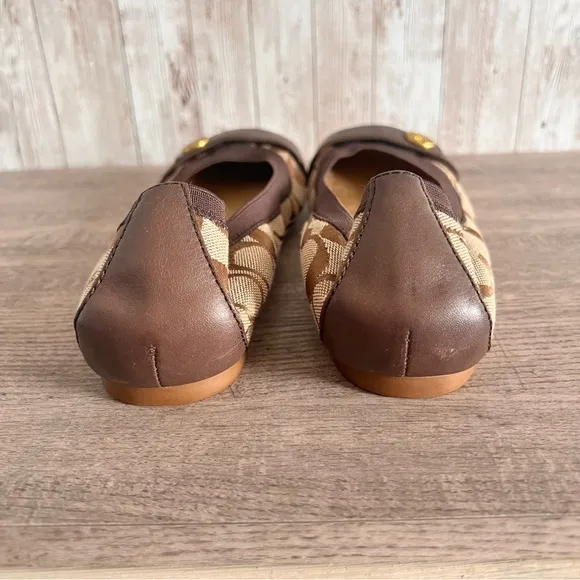 Coach Women’s Monogram Ballet Flats Size 8