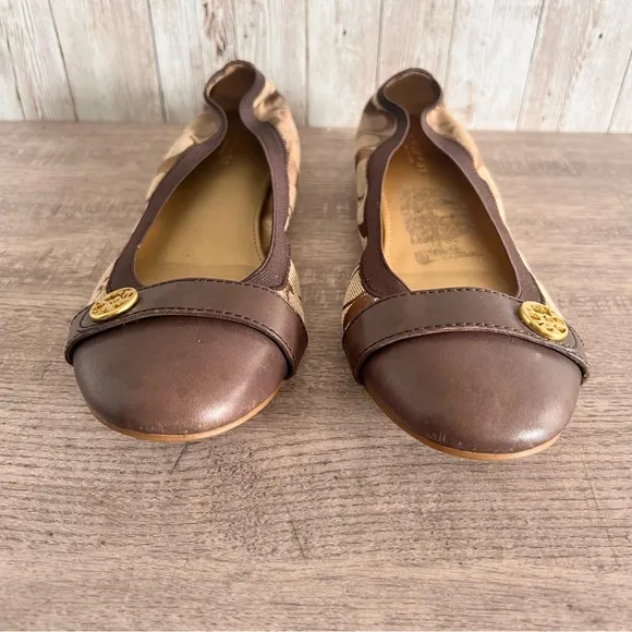 Coach Women’s Monogram Ballet Flats Size 8