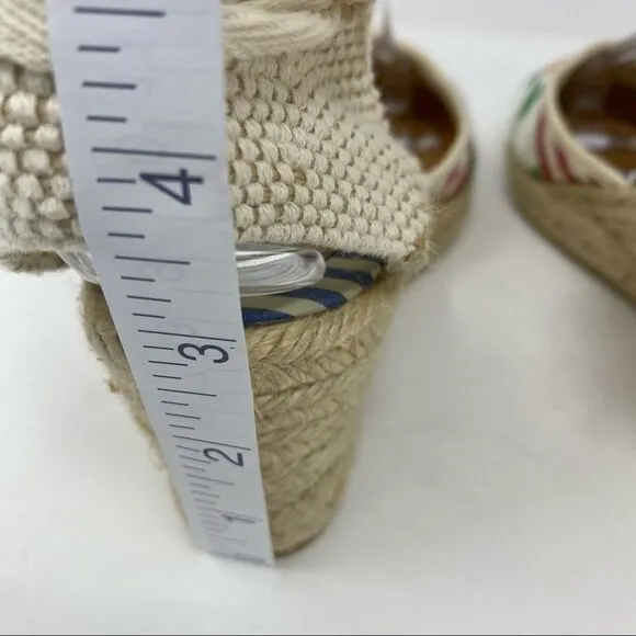 Coach Lace-up Patchwork Espadrilles- Size 7