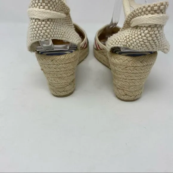 Coach Lace-up Patchwork Espadrilles- Size 7
