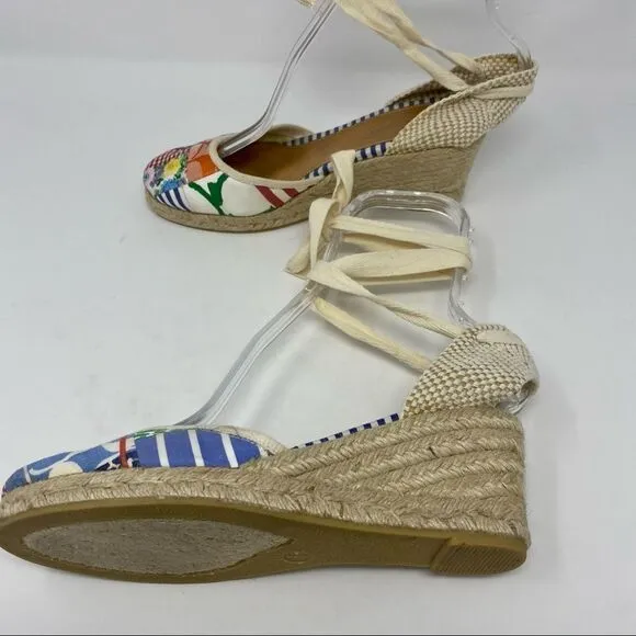 Coach Lace-up Patchwork Espadrilles- Size 7