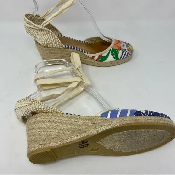 Coach Lace-up Patchwork Espadrilles- Size 7