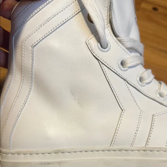 COB Culture of Brave White High-Top Sneakers Sz 39 / 8.5