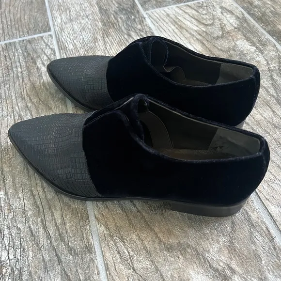 Coclico Albaz Quiet Luxury Leather and Velvet Loafers Size EU 37, US 6.5