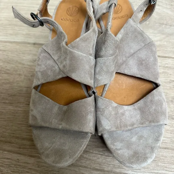 Cocolico Mya Suede Wedge Sandals