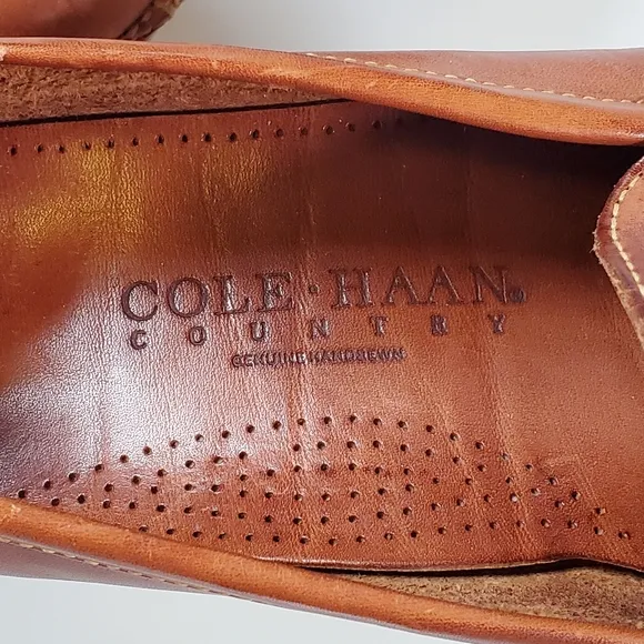 Cole Haan 10D Cognac Leather Loafers