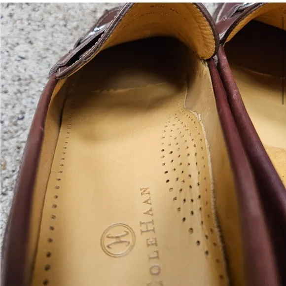 Cole Haan 9.5 Horsebit Leather Brown Loafers Slip On Classic Casual Dressy