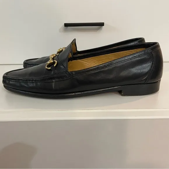 Cole Haan Black Leather Horse Bit Driver Loafers Size 10
