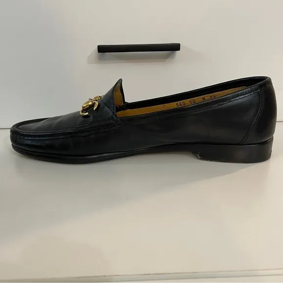 Cole Haan Black Leather Horse Bit Driver Loafers Size 10