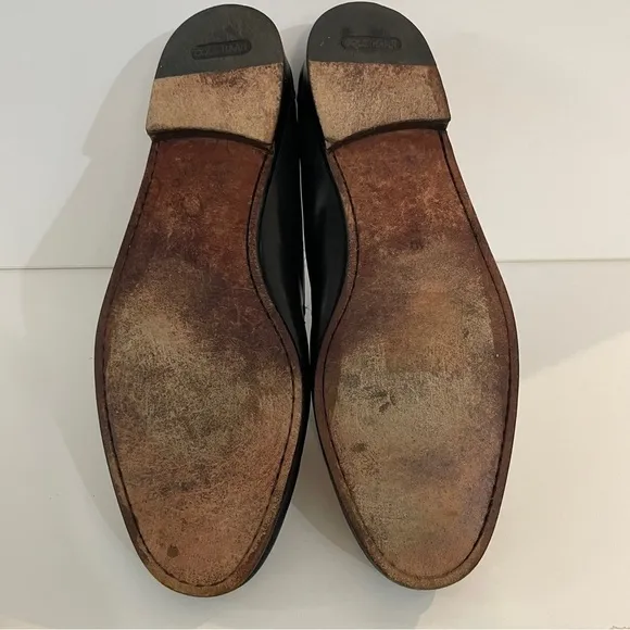 Cole Haan Black Leather Horse Bit Driver Loafers Size 10