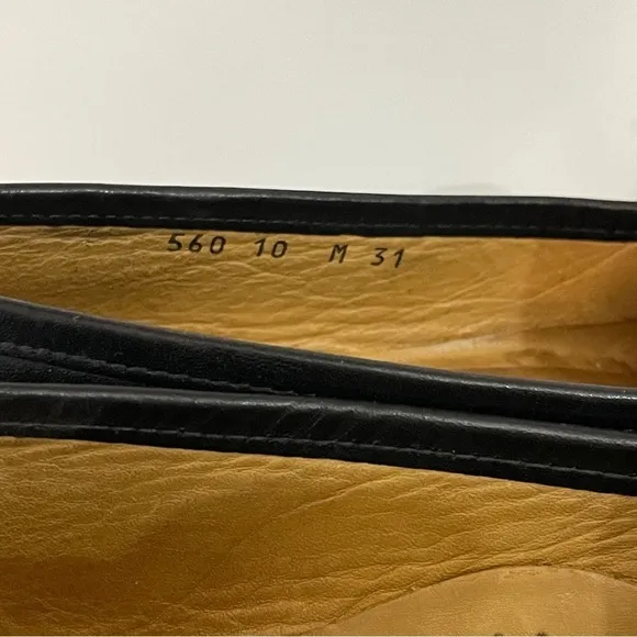 Cole Haan Black Leather Horse Bit Driver Loafers Size 10