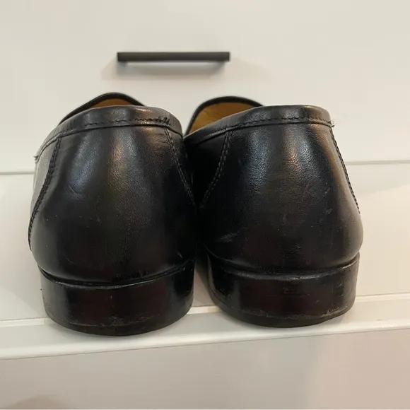 Cole Haan Black Leather Horse Bit Driver Loafers Size 10