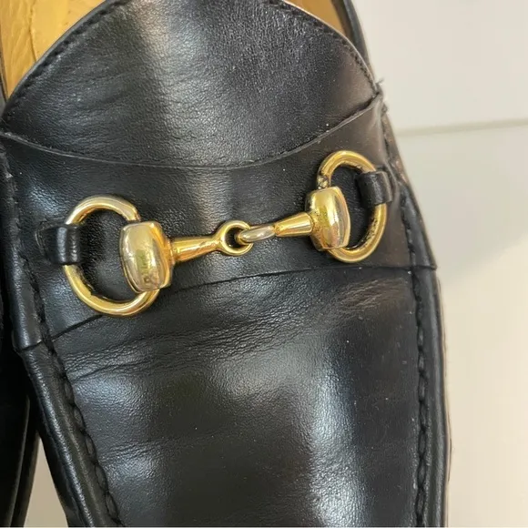 Cole Haan Black Leather Horse Bit Driver Loafers Size 10