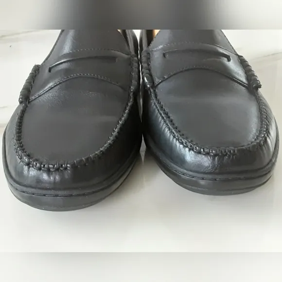 COLE HAAN Black Pinch Cup Penny Moc Slip-On Loafers Sz 11.5 - NWOT