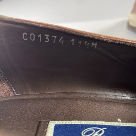 Cole Haan Bragano Men’s 11.5 M Brown Leather Spectator Tassel Loafers Dress Shoe