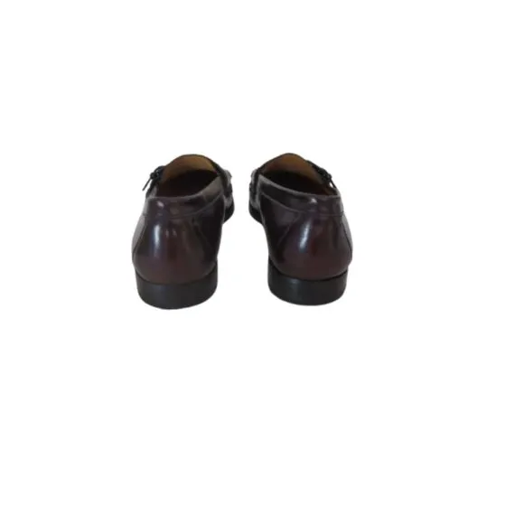 Cole Haan Brown Leather Buckle Loafers Size 9.5D Mens Dress Shoes