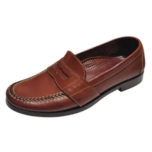 Cole Haan Brown Leather Classic Clean Slip On Loafer Dress Shoe Mens Size 6.5