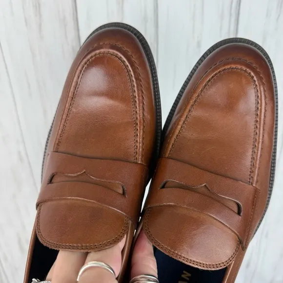 Cole Haan Brown Leather Penny Loafers