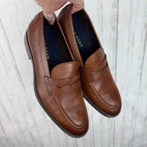 Cole Haan Brown Leather Penny Loafers
