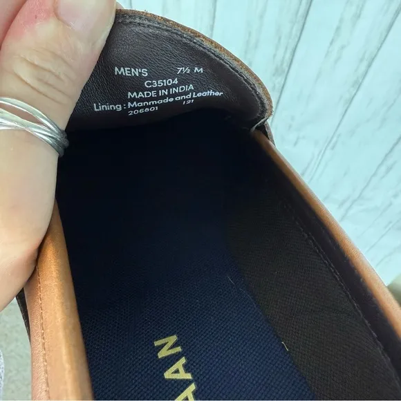Cole Haan Brown Leather Penny Loafers