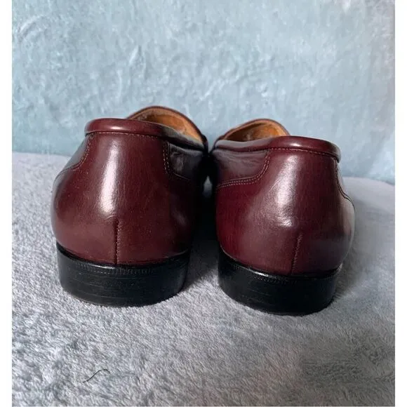 Cole Haan Brown Leather Penny Loafers CLASSIC Dress Shoes Mens 10 WIDE