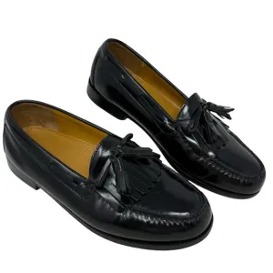 Cole Haan Classic Black Pinch Tassel Leather Loafers Mens Size 9.5 3E Extra Wide