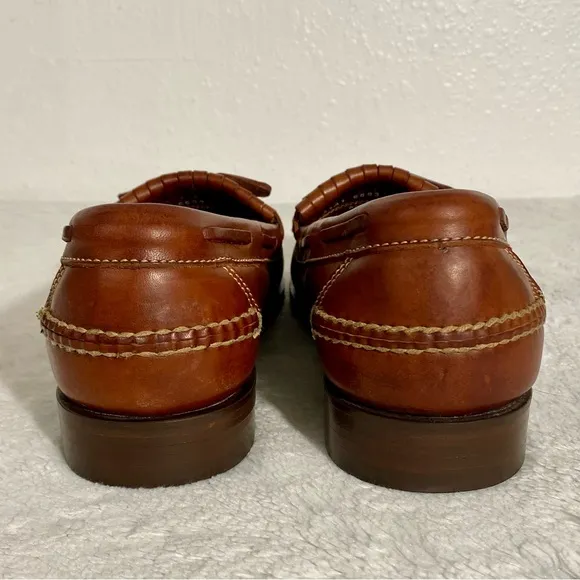 Cole Haan Country Brown Leather Tasseled Loafers Men’s Size 9.5 M