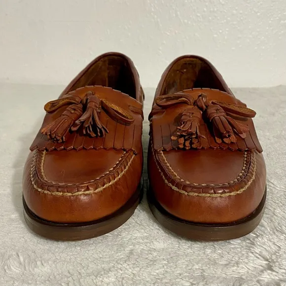 Cole Haan Country Brown Leather Tasseled Loafers Men’s Size 9.5 M