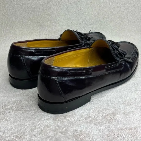 Cole Haan Dark Oxblood Tassel Loafers-Men’s 12-Burgundy-Business-Professional