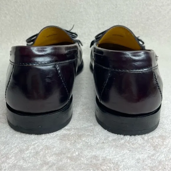 Cole Haan Dark Oxblood Tassel Loafers-Men’s 12-Burgundy-Business-Professional