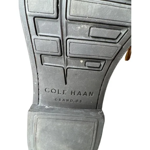 Cole Haan grand os C23771 men leather shoes camel tan size 11M